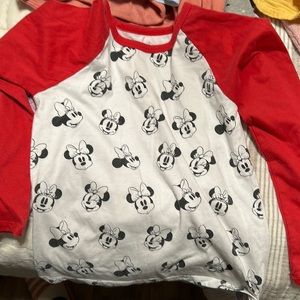 Minnie Mouse baseball Tee girls size M 7/8